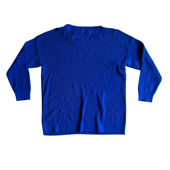 Lauren Ralph Lauren Blue Long Sleeve Crew Sweater NEW Women's 1X - Picture 4 of 6